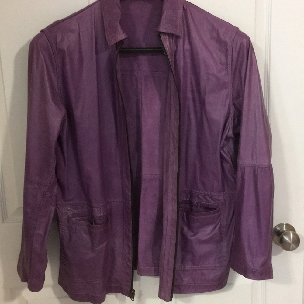 Leather/Suede reversible jacket - Picture 4 of 8